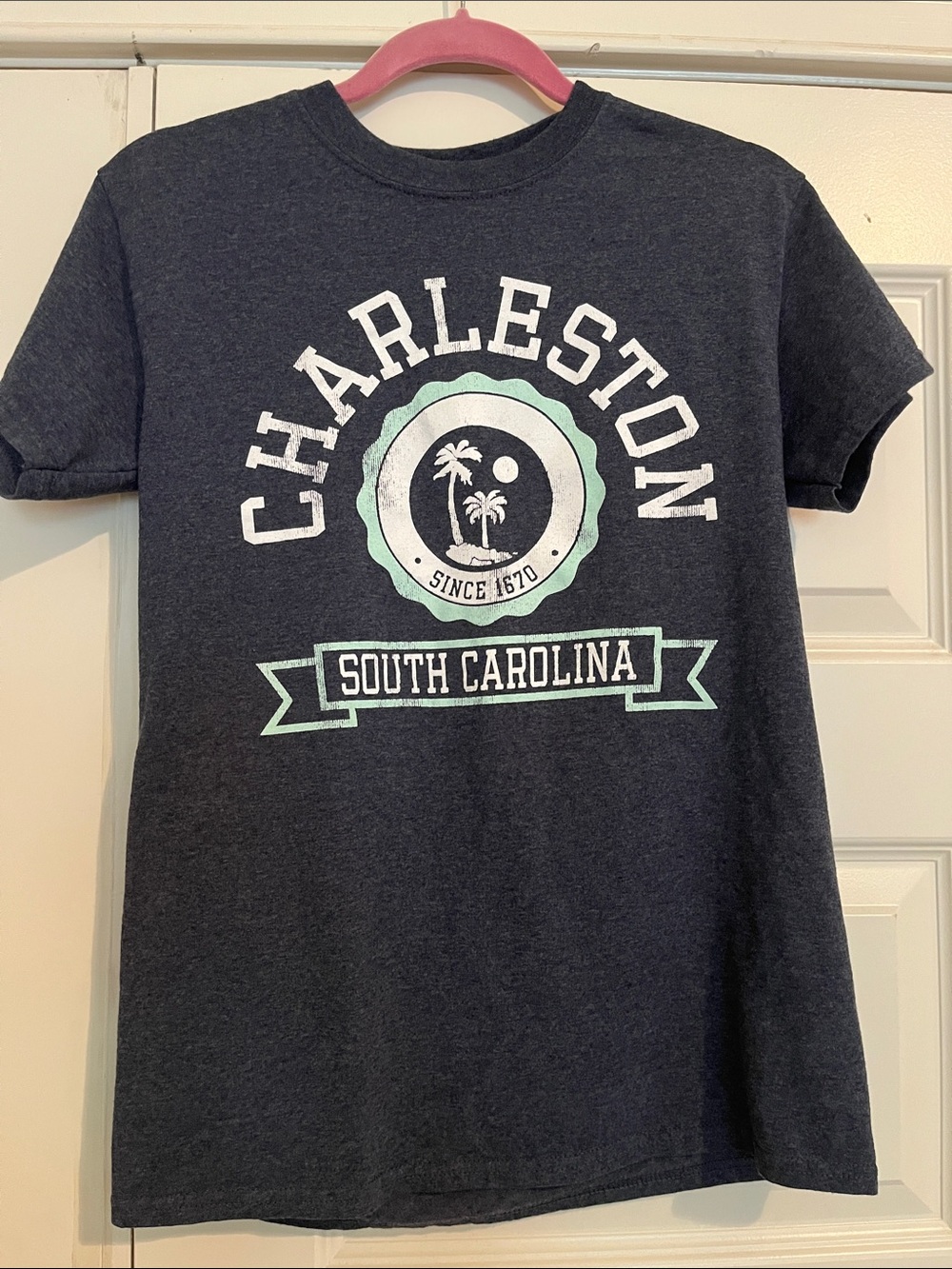 MV Sport Charleston South Carolina Tee - Navy with Mint & White